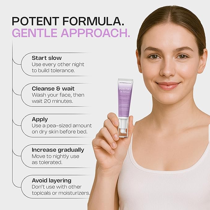 DERMAdoctor Retinol Anti Aging Wrinkle Cream for Dark Spots, Uneven Skin Tone, Discoloration, Anti Wrinkle, Hydrating, Non Irritating, Aging Cream for Face - Dermatologist Formulated Retinoids - 1 Oz