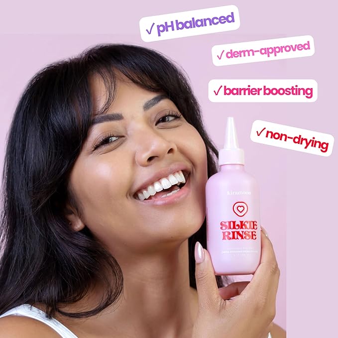 Kiramoon Face Wash Silkie Rinse Hydrating Gentle Face Cleanser for Dry or Sensitive Skin - Hydrating Makeup Remover & Face Wash w/Ceramides & Squalane