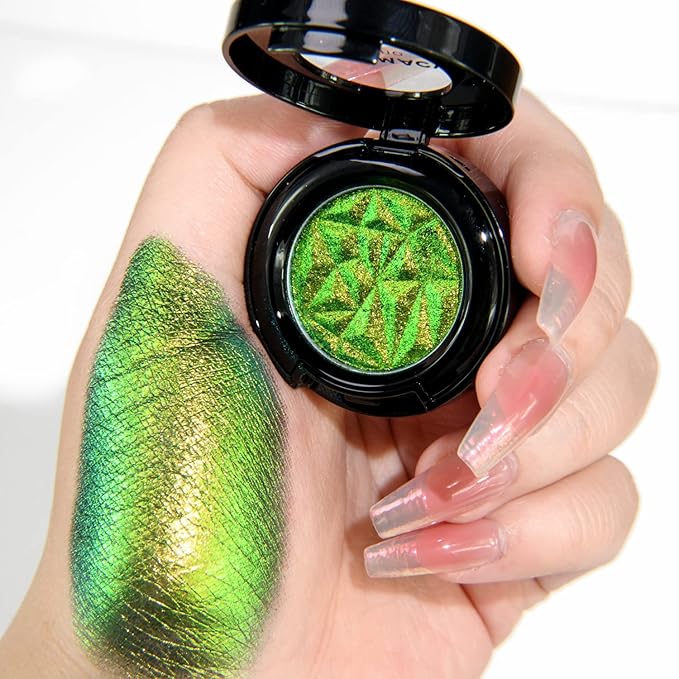CHARMACY Duochrome Eyeshadow, Insane Shifters Chameleon Eyeshadow, Creates High-Impact, Metallic Eye Looks, 100% Vegan and Cruelty Free (Chameleon-#906, 0.05 Ounce (Pack of 1))