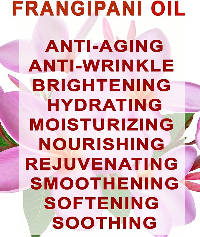 Botanical Beauty Frangipani Oil 100% Natural 0.5 Fl oz - 15 ml Frangipani Essential Oil for FACE, Skin, Body, Hair, Nails Beauty Oil, Skin Moisturizer Oil, Nourishing Oil, Perfume, Soap Making