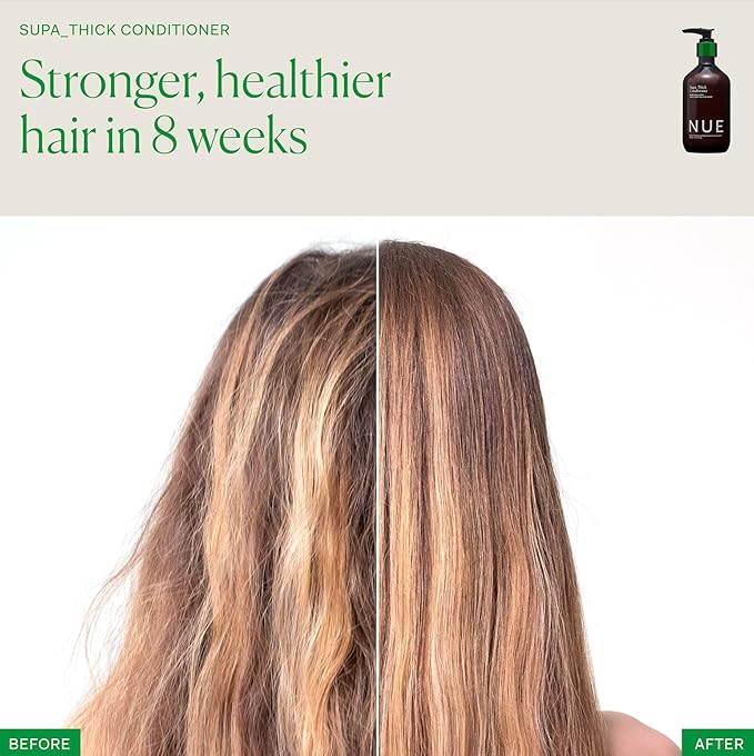 The Nue Co. SUPA THICK CONDITIONER, Supports Hair Growth and Scalp Health, Hydrating, For All Hair Types, Vegan, 8.45 fl oz