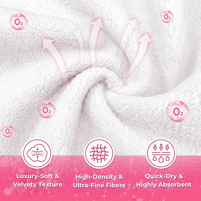 Makeup Remover Little Towels - Ultra Soft Fragrance Free & Alcohol Free Face Towels for Sensitive Skin,（60 Count 480 Uses）Dry Wipes Travel Firendly