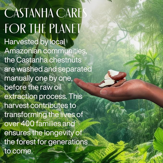 Natura - Ekos Castanha Collection Bio-Beauty Gift Set (4 Products) - Body Lotion, Hand Cream, Foot Cream, Shower Gel - Gift Box - Vegan Skin Care - Brazilian Beauty Secrets - Self Care & Body Care