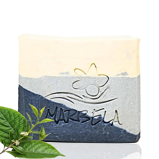 Marbela Cosmetics Stone & Feather Handmade Soap Bar - Made in USA, Vegan Friendly, Palm Oil Free, Natural Bar Soap - Gentle Face & Body Soap for Daily Skin Care, Moisturizing & Nourishing - 3.5 oz