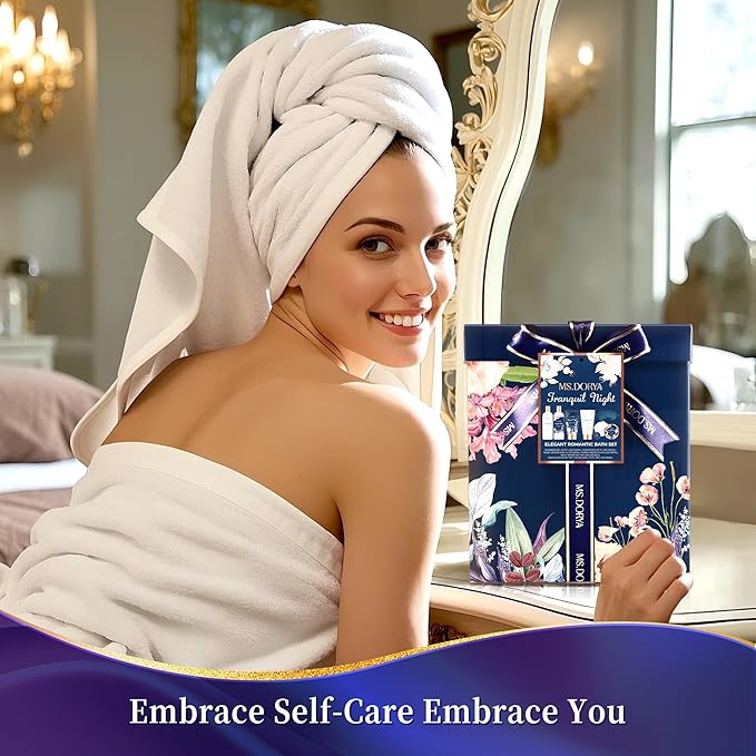 Birthday Gifts for Women Mom Wife, Unique Spa Gift Baskets for Women, 8 Pcs Self Care Gifts Set, Ideal Anniversary Christmas Gifts for WIfe Mom Sister Friends Daughter