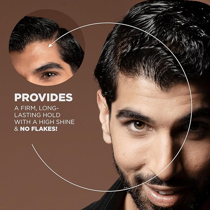 CHI Pour Homme Styling Gel for Men, Firm Hold Hair Gel for Maximum Shine & Defined Styles, Made With Aloe Vera & Nettle, Fresh, Woody Scent, 3 oz