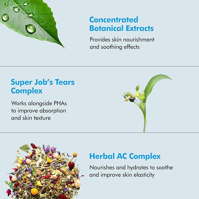 Balancing Serum - Korean Face Serum with Yuja Seed, PHA & Herbal Complex - Gentle Exfoliating for Sensitive, Blemish-Prone Skin - pH Balanced for Glass Skin Glow (1.69 fl oz)