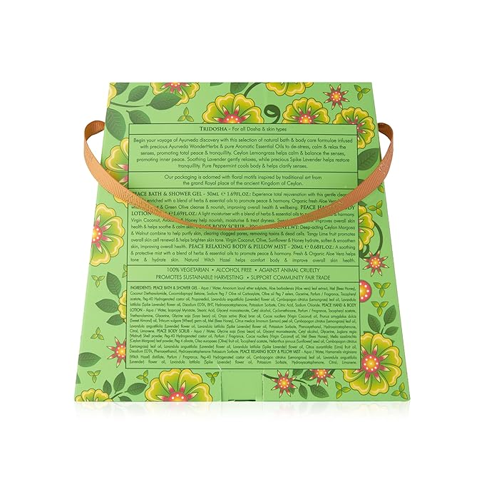SPA CEYLON Peace Discovery Set | Ayurvedic Discovery Set for Tranquility and Relaxation | Spa Gift Set | Beauty Ritual