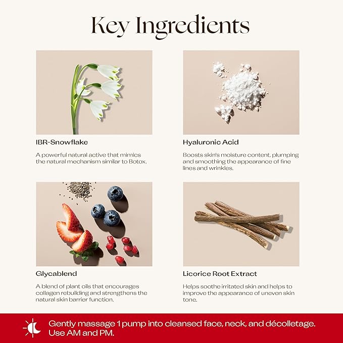 Trilogy Nutrient Plus Firming Serum, New Formula with IBR-Snowflake, 1.0 fl oz