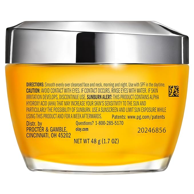Olay Vitamin C MAX Face Moisturizer, Brightening Cream for Women, Hydrating, Evens Tone, Dark Spot & Hyperpigmentation Reduction, Glowing Skin Care - Niaciniamide, Peptides 1.7 Oz