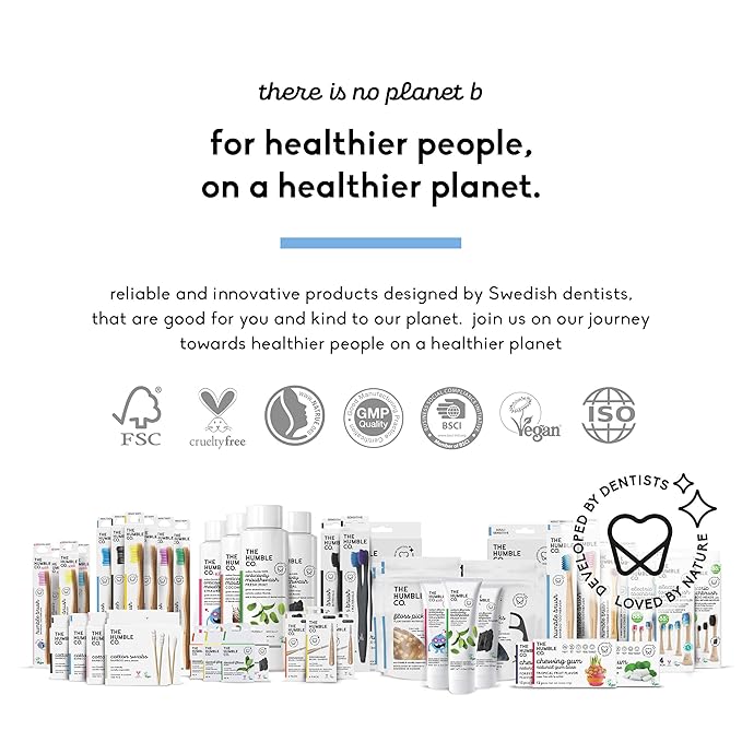 The Humble Co. Bamboo Cotton Swabs (600 count) - Cotton Swabs and Cotton Buds for Ears, Makeup, Pet Care and Cleaning (Black)