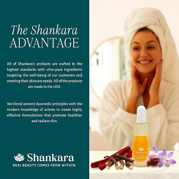 Shankara Kumkumadi Oil with Pure Saffron and Ayurvedic Herbs (Original Aroma 5ml)
