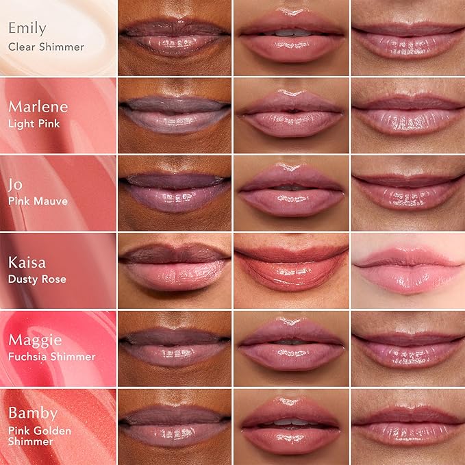 Thrive Causemetics Sheer Strength Lip Plumping Peptide Gloss, Lip Plumper with Vitamin E, Peptides, Plumps, Smooths & Hydrates Lips, High Shine, Vegan & Cruelty Free, Emily (Clear Shimmer)