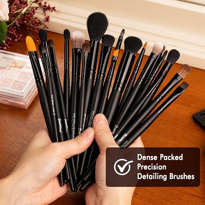 Bueart Design 32PCS Professional Makeup Brushes Set,Makeup brushes Kit with Premium soft hair for Foundation,Powder,Cream,Blush,Contour,Concealer,Bronzer,Eyeshadow,Blending For Pro Make up