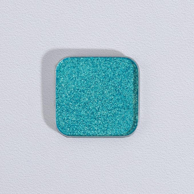 Chameleon Single Eyeshadow – Blue-Green Shimmer,Pressed Powder, Square Pan, Fits Magnetic Palettes,High Pigment, Smudge-Proof, Smooth Blend, All-Day Wear (Mermaid Flip)