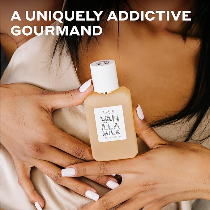 Ellis Brooklyn Vanilla Milk Eau de Parfum – Gourmand Creamy Milk, Bourbon Vanilla & Sandalwood, Perfume for Women – Vegan, Cruelty-Free Paraben-Free, Made in the USA, 10ml / 0.33oz