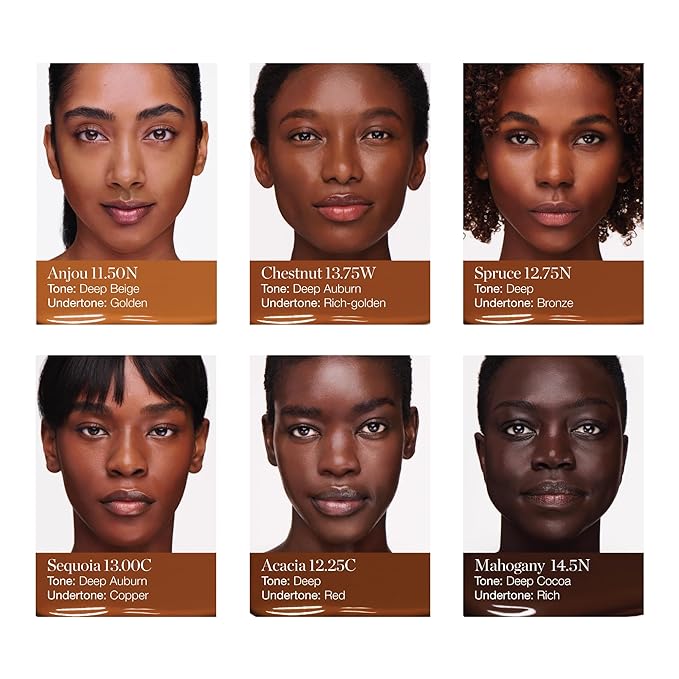 Ogee Complexion Perfecting Liquid Foundation - Lightweight Tinted Moisturizer For Face (Mahogany 14.5N - Deep Cocoa (Rich Undertones) - with Vitamin C & Jojoba Oil - Certified Organic & Made in USA