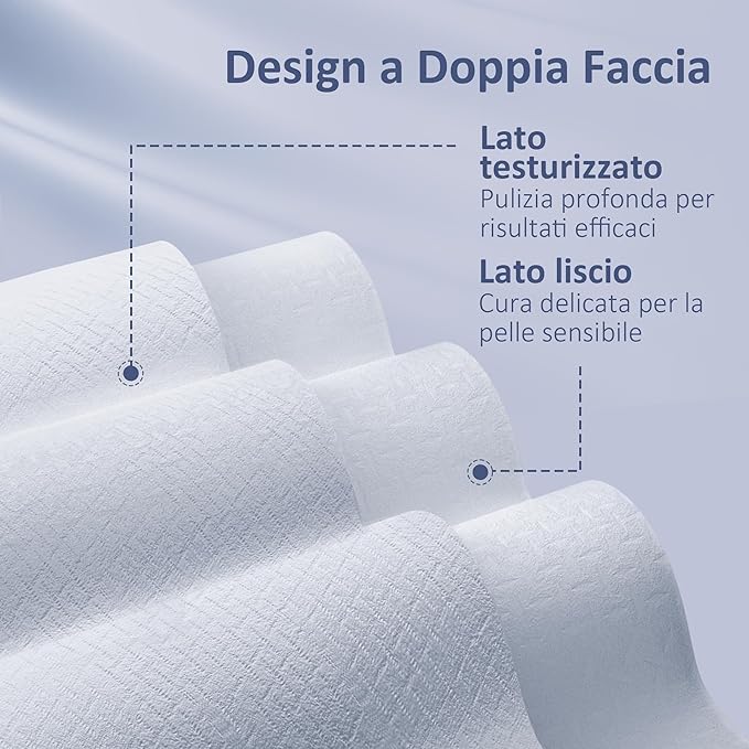 Ourmed Life Face Towels, Disposable Biodegradable Clean Face Wipes for Sensitive Skin, Lint- free Facial Towels for Women Cleansing, Skincare and Makeup Remover, Dry Wipes,100 Count EF Texture