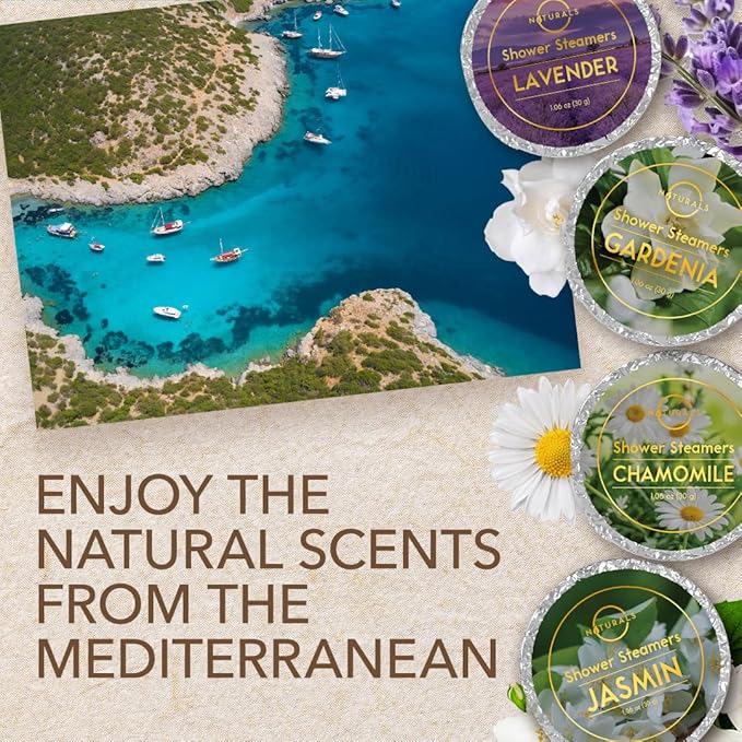 Shower Steamers Aromatherapy - Birthday Gifts for Women and Men - Shower Bombs Aromatherapy, Spa Day Essentials, Relaxation Spa Gifts - Self Care Galentines Gifts (Lavender 8 Count)