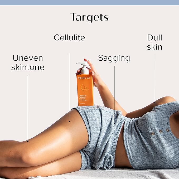 Medix 5.5 Women Vitamin C Cream + Anti Aging Argan Oil Cream Skin Care | Moisturizer Body Cream & Face Lotion | Brightening Body Lotion | Uneven Skin Tone, Wrinkles, & Sun Damaged Skin | 2 Piece