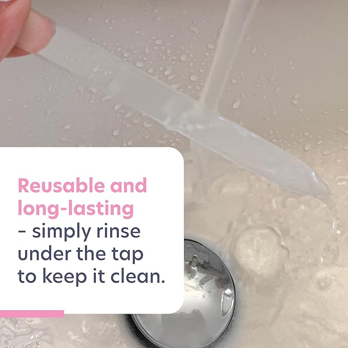 Bona Fide Beauty Czech Glass Nail File (Clear Color) - Crystal Fingernail File for Natural Nails with Clear Hardcase, Gifts for Women