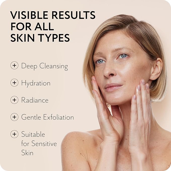 THE ACT 5-Step Face Care Set – Gift Set for Her Women Mom Wife Girlfriend – Micellar Water Cleansing Oil Face Scrub Day Cream Overnight Cream – Luxury Beauty Set - Birthday, Christmas , Vegan