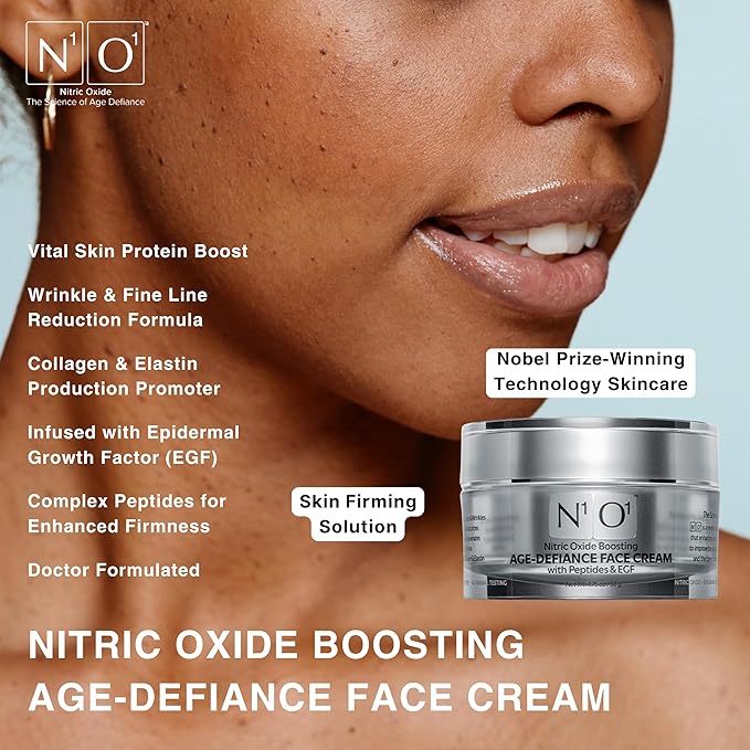 Moisturizer Face Cream - Day & Night Face Moisturizer with Nitric Oxide, Peptide Complex, Epidermal Growth Factor - Tightening & Firming Skin Care Products for Wrinkles, Dark Spots - 1.75 oz.