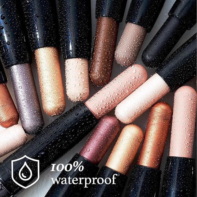 Julep Crme-to-Powder Waterproof Eyeshadow Sticks Garden Party Long-Lasting, Crease-Proof 6 Piece Set with Built-in Smudger