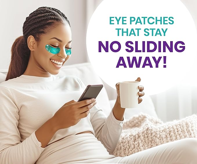 Stylia Under Eye Patches for Puffy Eyes and Dark Circles (6 Pairs) - Marine Collagen Under Eye Mask with Retinol, Vitamin C, Hyaluronic Acid, Pearl Extract - Eye Masks for Dark Circles and Puffiness