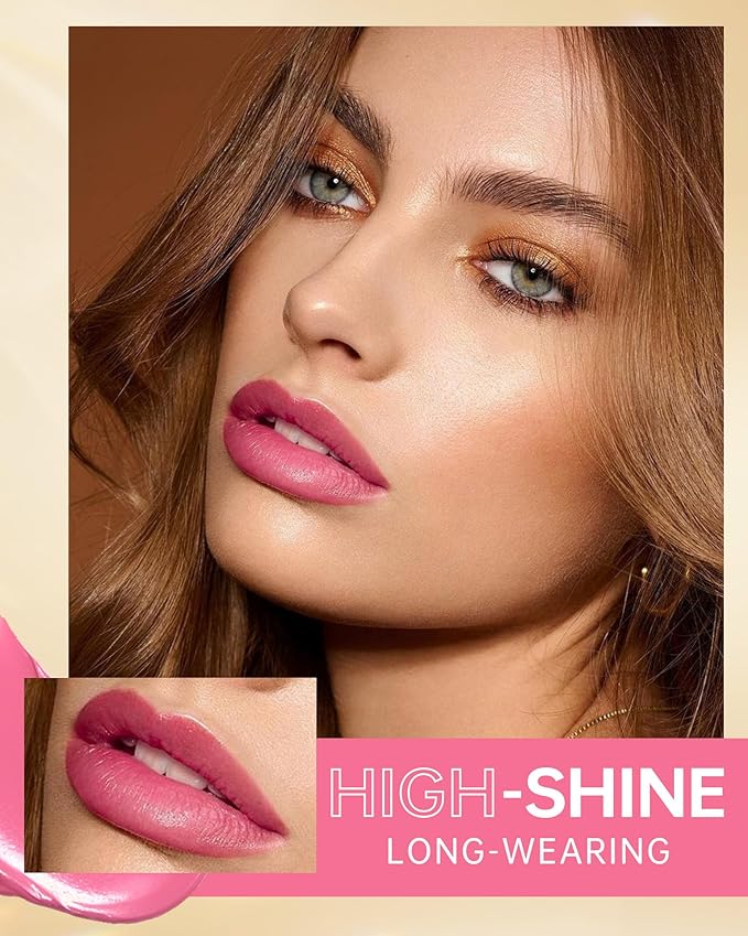 MAKI YIKA Pink Lipstick for Women Moisture Hydrate Lipsticks Glossy Light Pink Lipsticks Sheer Finish Lightweight Tinted Lip Balm (Z07 Lip Soul)