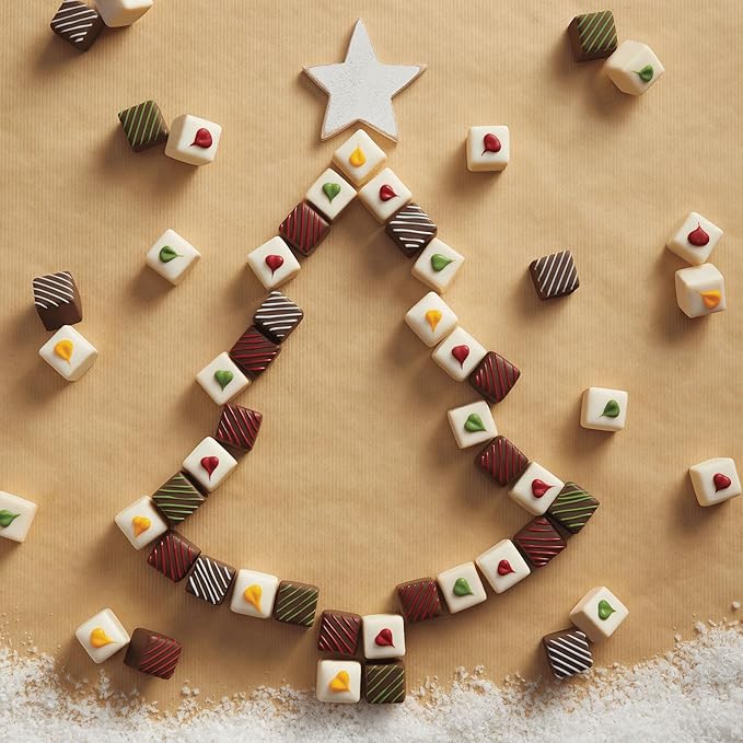 The Wisconsin Cheeseman Classic 24 Count Petits Fours – Gourmet Mini Layer Cakes in Orange, Chocolate Fudge, Strawberry, Lemon, Vanilla, and Almond – Assorted Dessert or Cake Gift