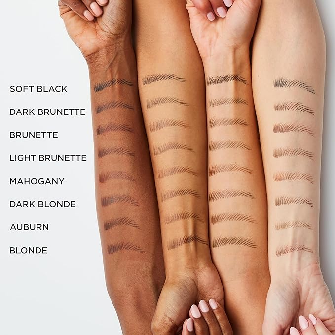 L'Oreal Paris Faux Brow, Hair-Like, Filling Eyebrow Pen with Double-Brush Tip, Fast & Precise Eyebrow Makeup, Mahogany, 0.04 Fl Oz