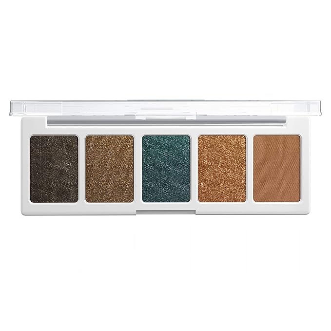 wet n wild Color Icon Eyeshadow Makeup 5 Pan Palette, Matte, Shimmer, Metallic, Long Wearing, Rich Buttery Pigment, Cruelty Free - My Lucky Charm