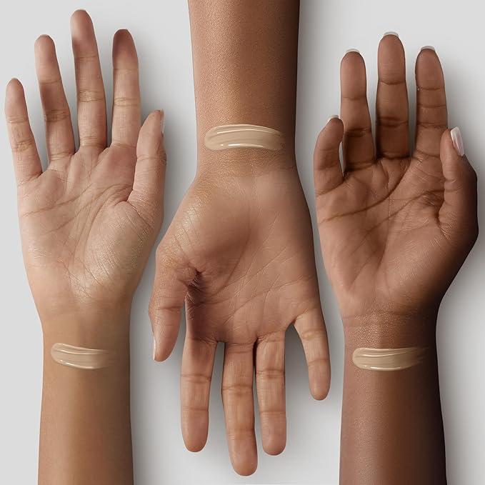 Glo Skin Beauty Luminous Liquid Mineral Foundation Makeup with SPF 18 (Almond) - Improves Uneven Skin Tone, Smooths & Corrects Imperfections, Sheer to Medium Coverage, Dewy Finish