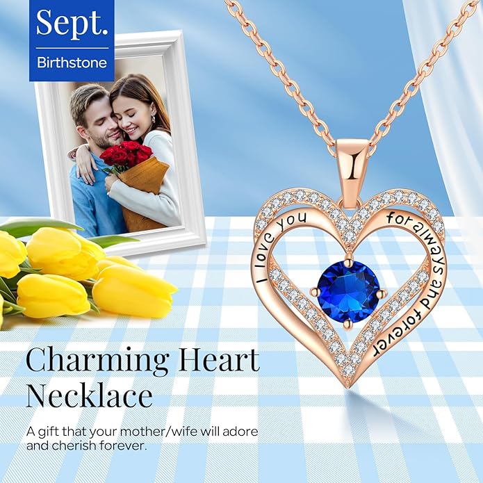 18K Rose Gold Necklaces for Women Birthday Gifts for Women Jewelry for Women Birthday Gifts for Wife Girlfriend Daughter Wife Birthday Gifts for Anniversary Mothers Day Christmas Valentines Gifts