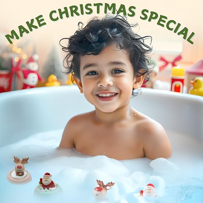 EvolutionUSA - Christmas Bath Bombs for Kids, Holiday Bath Bombs with Surprise Inside, Perfect Christmas Stocking Stuffers or Festive Holiday Bathombs Set, Natural & Hypoallergenic Bath Ball Set