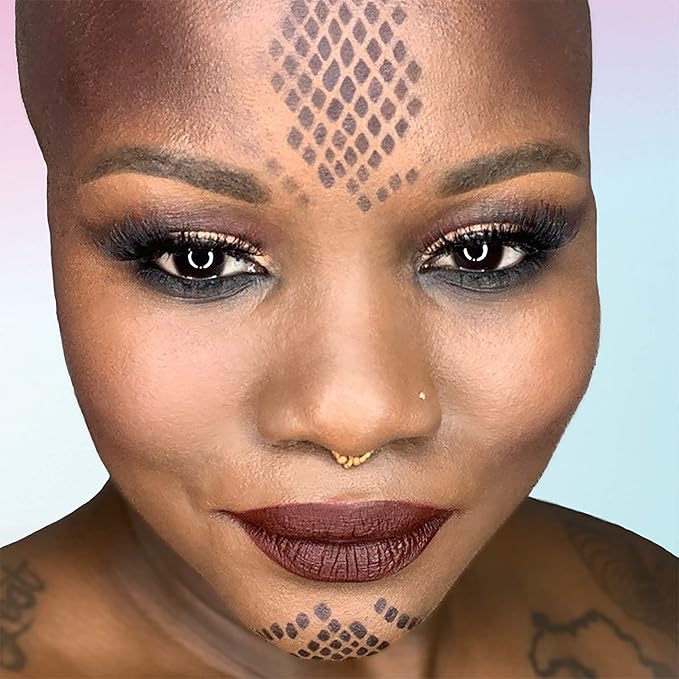 Stencil1FX - Snakeskin Eye Makeup Stencil for Costumes, Dress Up, Halloween, Cosplay, Arts, Face Painting