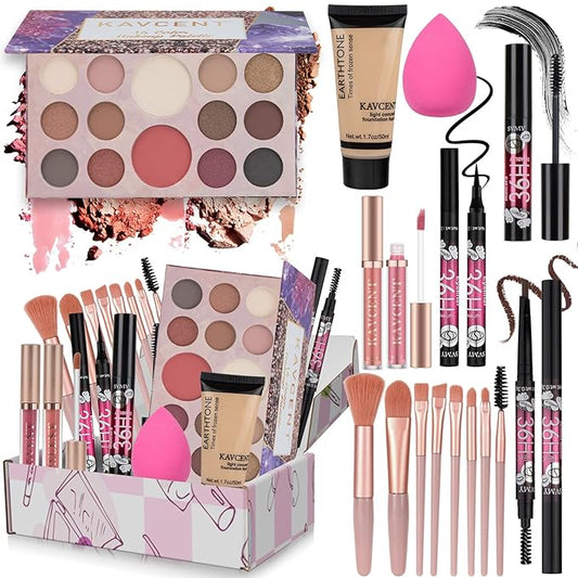 Makeup Kit for Teens Women Full Kit Makeup Sets for Women Foundation Eyeshadow Makeup Gift Set for Teen Girls Christmas Makeup kits for Teenagers 10-12