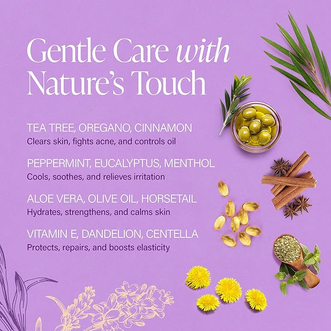 Antibacterial Body Wash for Women – Tea Tree Body Wash for Jock Itch, Athlete’s Foot, Eczema & Back Acne – Deep Cleansing & Nourishing – Relaxing Lavender & Vanilla Scent Safe for All Skin Types 8oz