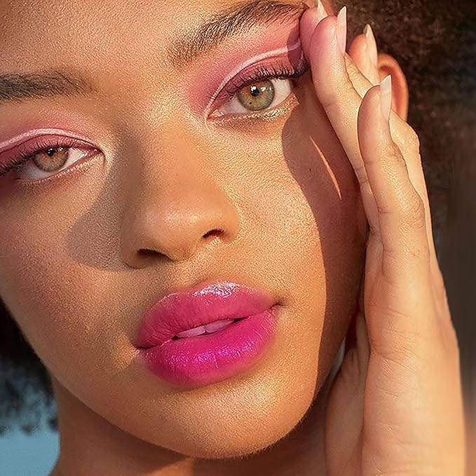 3Pc Hydrate Lipstick for Women Dark Red Hot Pink Nude Pink Moisture Lipstick Lip Gloss Long Lasting Lipsticks for Dry Lips, DM68/89/95