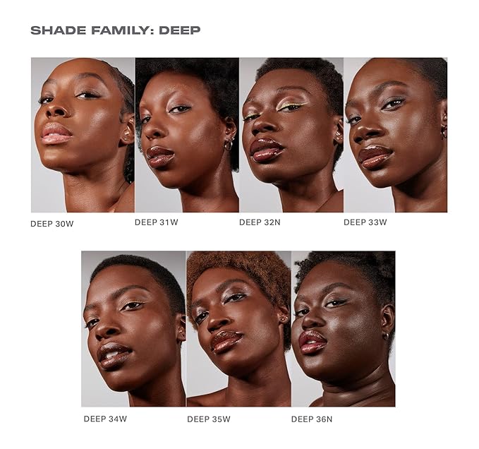 Morphe Lightform Dewy Foundation - Extended Hydration Foundation Makeup with a Lasting, Natural Radiant Finish - Long-Wearing Formula with Buildable, Medium Coverage - Deep 33W (1.01 fl oz)