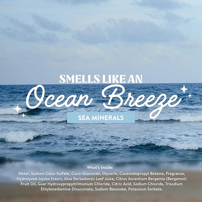 Cleancult - Liquid Hand Soap Refills - Sea Minerals - Gentle On Sensitive Skin - Made with Aloe Vera & Essential Oils - Eco Friendly - Paper-Based Packaging - 32 oz/2 Pack