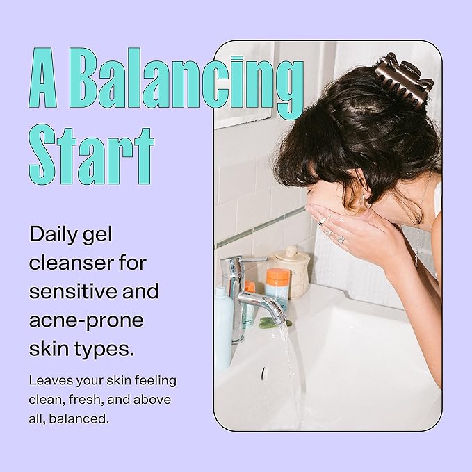 Bubble Skincare Slam Dunk Face Moisturizer for Dry Skin (50ml) + Fresh Start Exfoliating Gel Cleanser (50 ml)