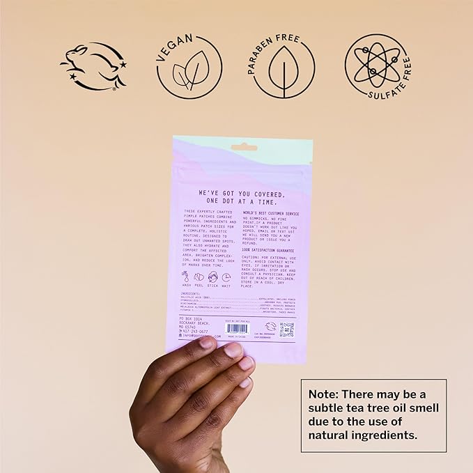 Dot Pimple Zit Patches for Face – Dermatologist Recommended & Ranked 1 for Most Effective Blemish Support – All Natural Hydrocolloid Acne Stickers with Vitamin C & Salicylic Acid (10 mm, 40 ct)