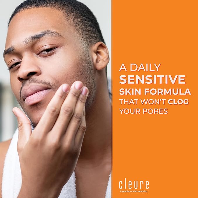 Cleure Anti-Aging Day Cream & Facial Moisturizer w/Pure Shea Butter for Sensitive Skin - Fragrance Free, Gluten, Salicylate and Paraben Free (2 oz, Pack of 1)