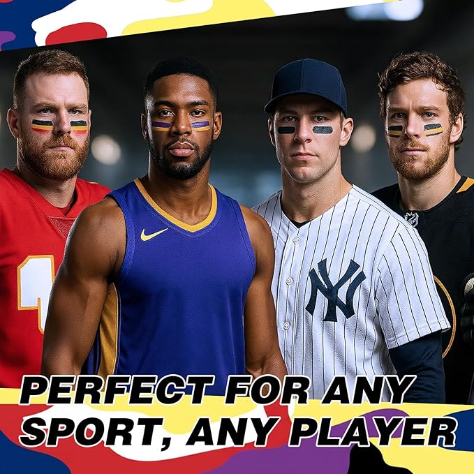 8PCS Face Body Paint Stick, Oil Based Face Painting Kit for Halloween Clown Monster Skull Vampire Costume Cosplay Makeup, Sports Eye Black for Football, Baseball, Softball