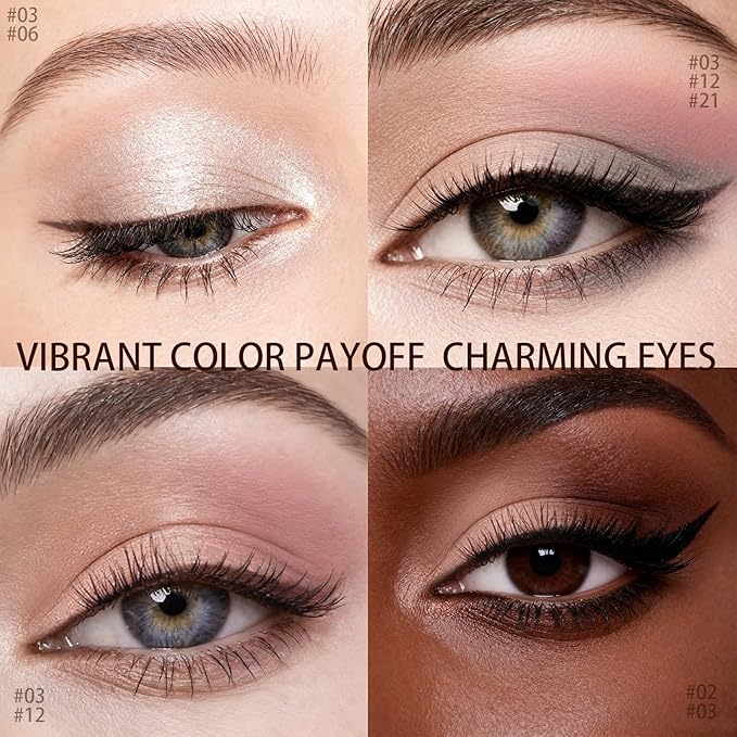 Matte Cream Eyeshadow Stick, Waterproof Eye Shadow Stick, Long-Lasting and Blendable High Pigmented Single Eyeliner Makeup for Women, 3 Desert