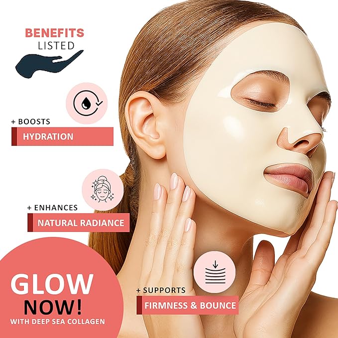 Pearl Mask – Hydrating & Brightening Sheet Mask with Japanese Skincare Technology | Supports Collagen Production & Promotes Healthy, Radiant Skin | 10 Sheets In 1 Box (20 g / 0.67 oz Each)