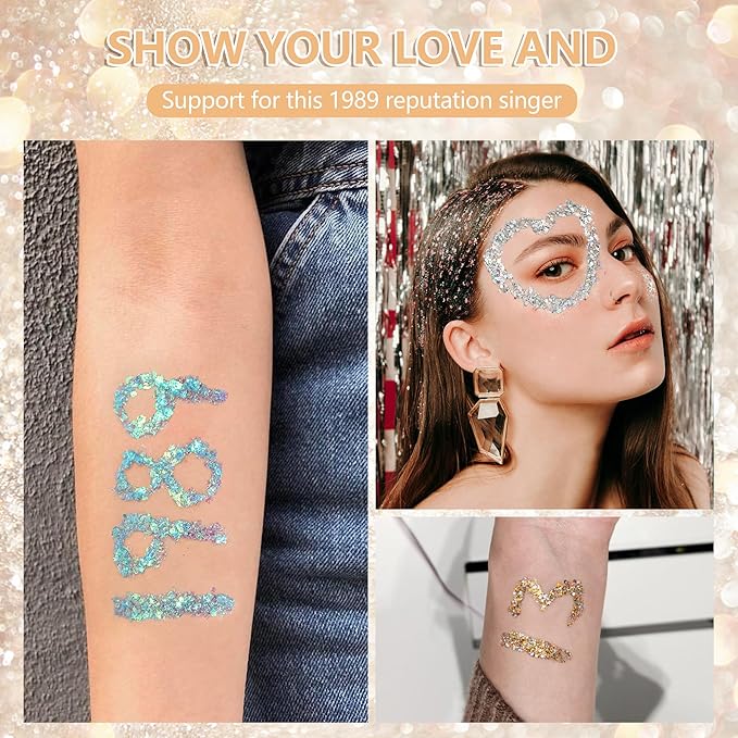 Pink Glitter Lipstick Makeup Mermaid Sequins for Eye Hair, Singer Concerts Party Festival Sparkling Chunky Lip Glitter for Women,Pink Lips