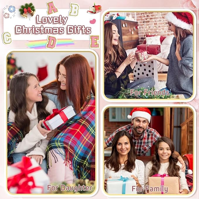 TOPEAST Monogrammed Gifts for Women, Preppy Makeup Bag Small Cosmetic Bag Travel Toiletry Bag, Personalized Birthday Gift for Girl, Wedding Bridal Shower Gifts for Bridesmaids (Brown M)